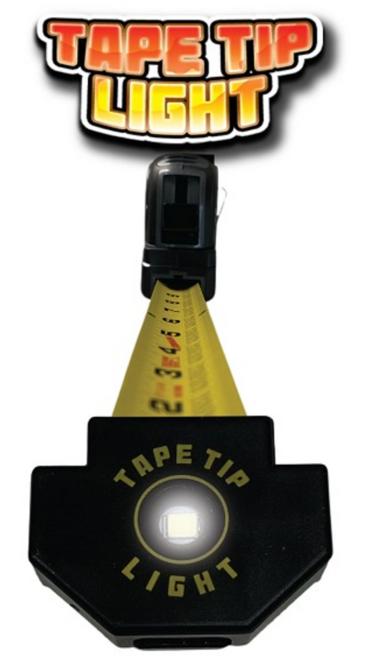 Tape Tip Light - LED light clip for tape measure