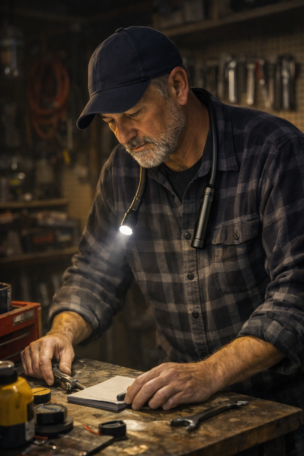 NEW Rechargeable Black Mamba Flexneck Flashlight