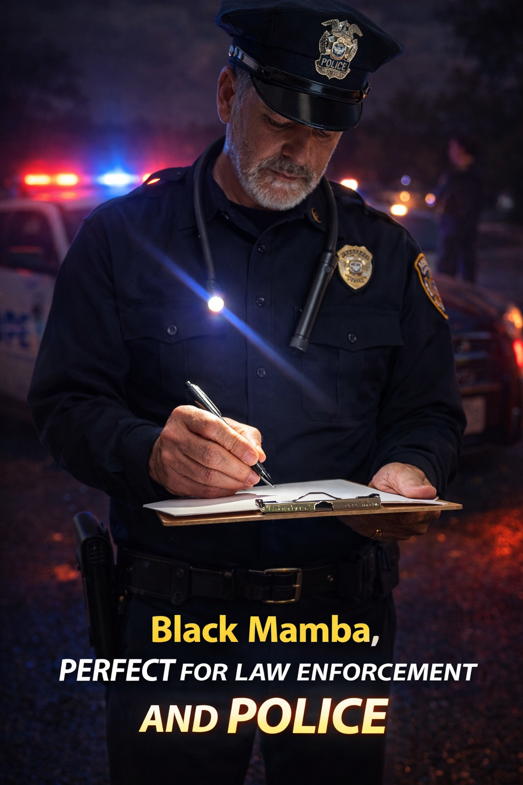 NEW Rechargeable Black Mamba Flexneck Flashlight